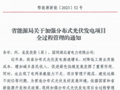湖北：地面光伏電站 無論大小均按集中式電站管理