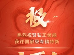 喜報(bào)！弘正儲(chǔ)能獲評(píng)國(guó)家級(jí)專精特新“小巨人”企業(yè)